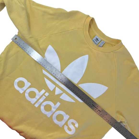 Adidas Trefoil Light Yellow Sweatshirt - Picture 8 of 10